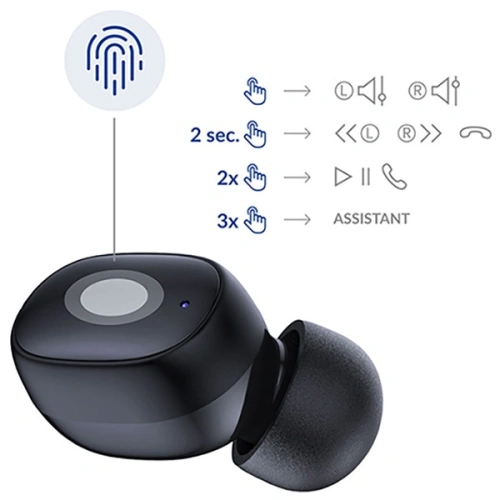 Kup Sluchátka TWS 3MK FlowBuds Bluetooth 5.3 černá - 3MK4780 - {ean13} - Sklep Home Screen