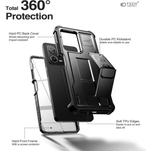 Kup Etui Tech-Protect Kevlar Pro Xiaomi Redmi Note 12 Pro 5G/POCO X5 Pro 5G Black - THP1908 - {ean13} - Sklep Home Screen