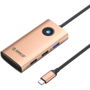 Kup HUB 5w1 dokkoló állomás Orico USB-C, HDMI, 2xUSB (rózsaarany) - ORC144 - {ean13} - Sklep Home Screen