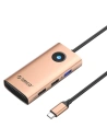HUB 5w1 dokkoló állomás Orico USB-C, HDMI, 2xUSB (rózsaarany)