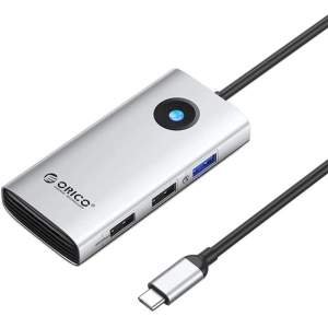 Kup Dokkoló állomás HUB 5in1 Orico USB-C, HDMI, 2xUSB (ezüst) - ORC147 - {ean13} - Sklep Home Screen