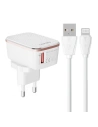 Încărcător de rețea LDNIO A1204Q 18W + cablu Lightning