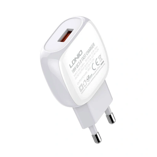 Kup Ładowarka sieciowa LDNIO A1307Q 18W + kabel Lightning - LDN115 - {ean13} - Sklep Home Screen