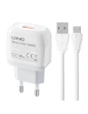 Încărcător de rețea LDNIO A1307Q 18W + cablu microUSB