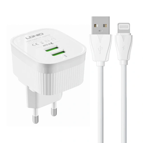 Kup Încărcător de rețea LDNIO A201 2xUSB-A + cablu Lightning - LDN120 - {ean13} - Sklep Home Screen
