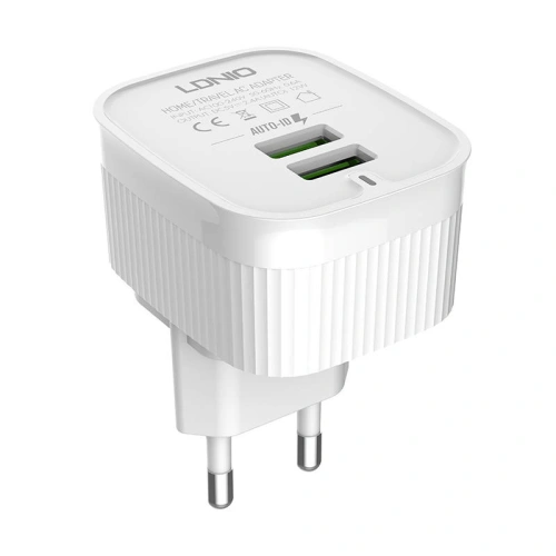 Kup LDNIO Netzwerk-Ladegerät A201 2xUSB-A + Lightning-Kabel - LDN120 - {ean13} - Sklep Home Screen