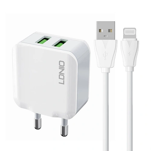 Kup Încărcător de rețea LDNIO A2201 2xUSB-A + cablu Lightning - LDN123 - {ean13} - Sklep Home Screen