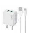 Ładowarka sieciowa LDNIO A2201 2xUSB-A + kabel Micro USB
