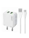 Ładowarka sieciowa LDNIO A2201 2xUSB-A + kabel USB-C