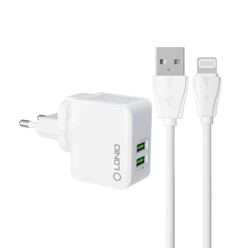 Kup Încărcător de rețea LDNIO A2203 2xUSB-A + cablu Lightning - LDN126 - {ean13} - Sklep Home Screen