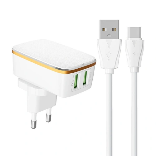 Kup Încărcătorul de rețea LDNIO A2204 2xUSB-A + cablu USB-C - LDN131 - {ean13} - Sklep Home Screen