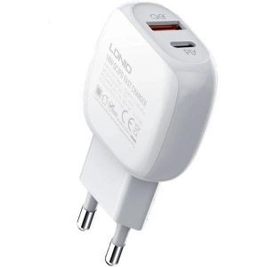 Buy LDNIO A2313C Wall Charger USB-A, USB-C 20W + USB-C cable - LDN137 - {ean13} - Home Screen Store Europe