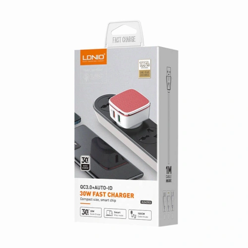 Kup Încărcător de rețea LDNIO A2405Q 2xUSB-A + cablu Lightning - LDN146 - {ean13} - Sklep Home Screen