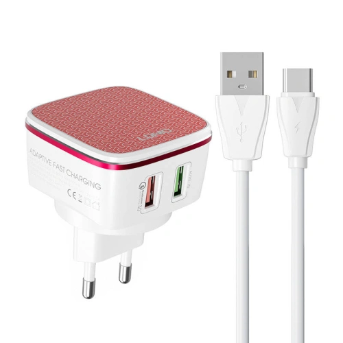Kup Încărcător de rețea LDNIO A2405Q 2xUSB-A + cablu USB-C - LDN148 - {ean13} - Sklep Home Screen