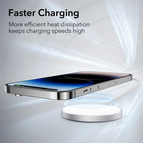 Kup Ładowarka bezprzewodowa ESR Halolock Mini Magnetic MagSafe Wireless Charger Silver - ESR668 - {ean13} - Sklep Home Screen