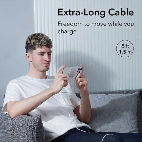 Kup Vezeték nélküli töltő ESR Halolock Mini Magnetic MagSafe vezeték nélküli töltő ezüst - ESR668 - {ean13} - Sklep Home Screen