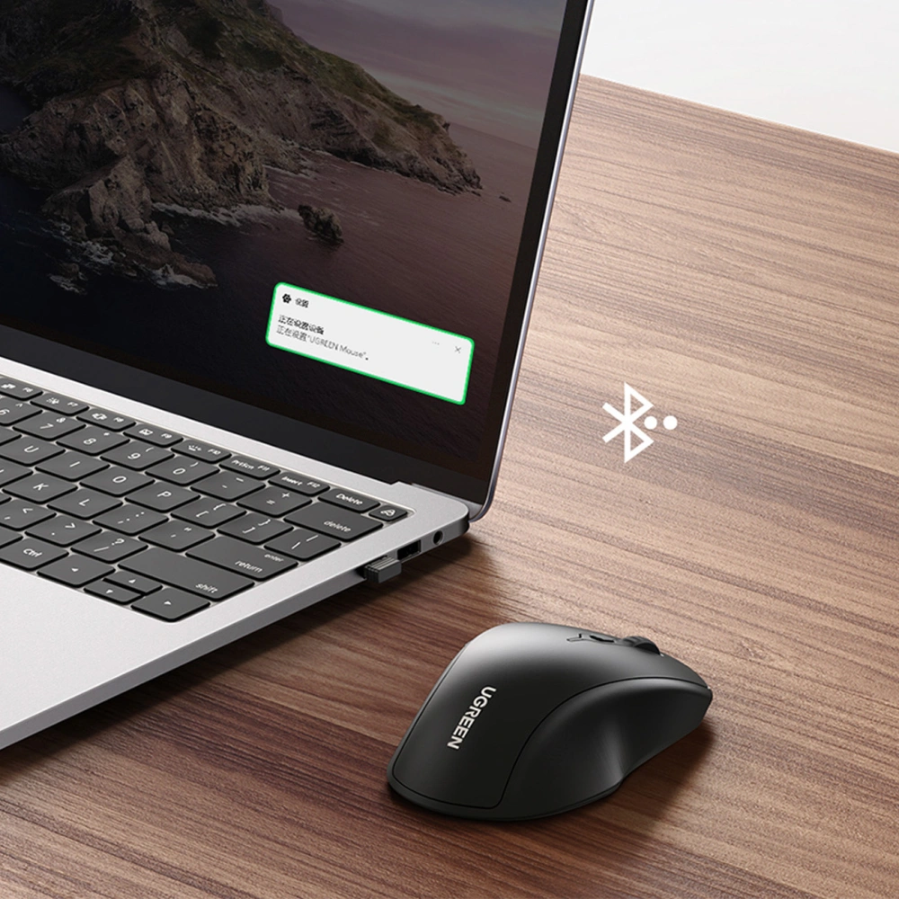 Mysz bezprzewodowa ergonomiczna UGREEN MU101 czarny