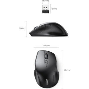 Kup UGREEN MU101 ergonomikus vezeték nélküli egér fekete - UGR1490 - {ean13} - Sklep Home Screen