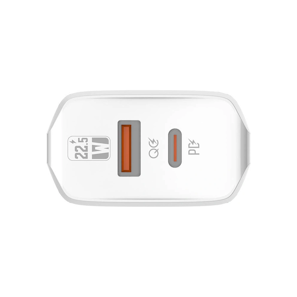 Ładowarka sieciowa LDNIO A2421C USB-A, USB-C 22.5W + kabel USB-C/USB-C