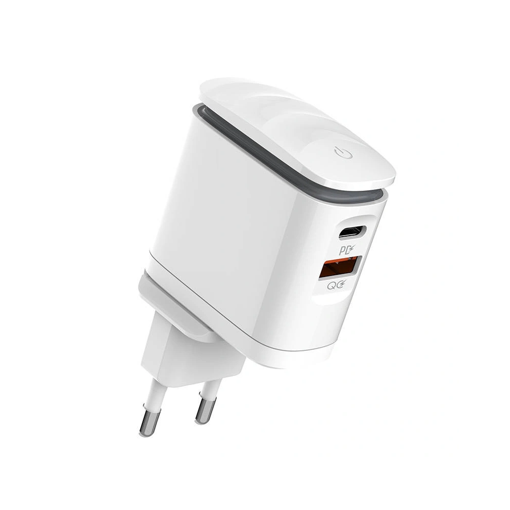 Ładowarka sieciowa LDNIO A2423C USB-A, USB-C + kabel microUSB