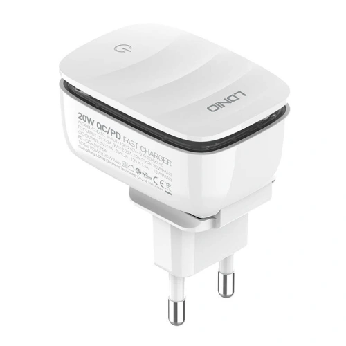 Kup Nabíječka LDNIO A2425C USB-A, USB-C + kabel USB-C/Lightning - LDN161 - {ean13} - Sklep Home Screen