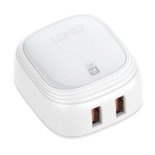 Kup Încărcător de rețea LDNIO A2512Q 2xUSB-A 18W + cablu Lightning - LDN163 - {ean13} - Sklep Home Screen