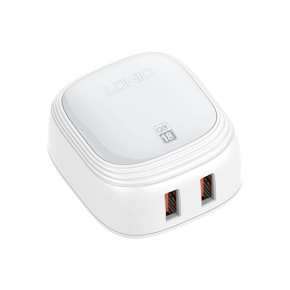 Ładowarka sieciowa LDNIO A2512Q 2xUSB-A 18W + kabel microUSB