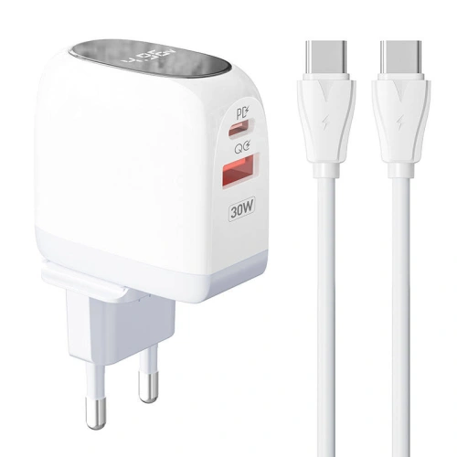 Kup Încărcătorul de rețea LDNIO A2522C USB-A, USB-C 30W + cablu USB-C/USB-C - LDN170 - {ean13} - Sklep Home Screen