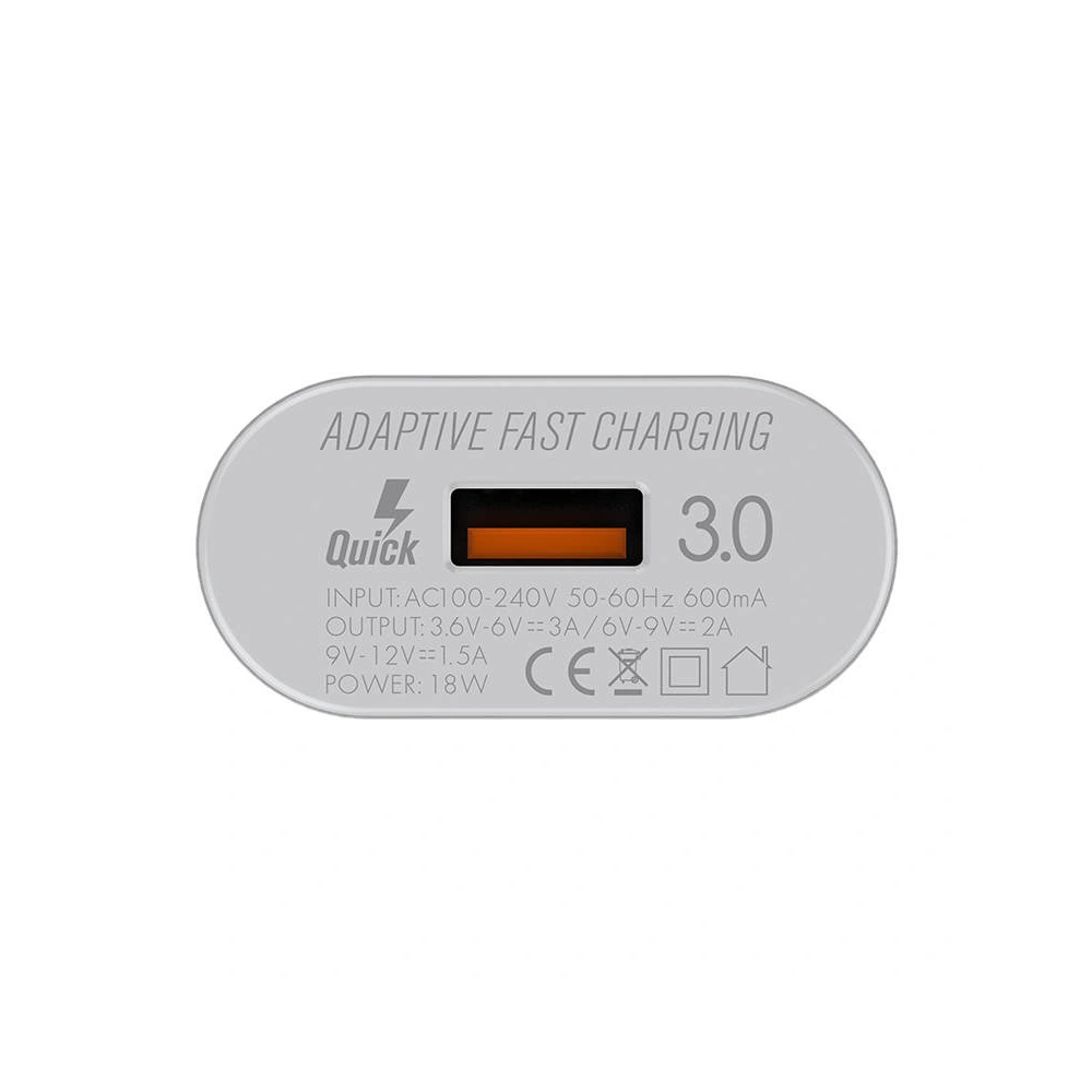 Ładowarka sieciowa LDNIO A303Q USB-A 18W + kabel Lightning