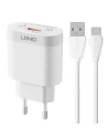 Încărcător de rețea LDNIO A303Q USB-A 18W + cablu microUSB
