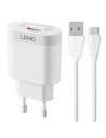 Încărcător de rețea LDNIO A303Q USB-A 18W + cablu USB-C
