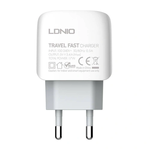 Kup Ładowarka sieciowa LDNIO A3312 3xUSB-A + kabel Lightning - LDN177 - {ean13} - Sklep Home Screen