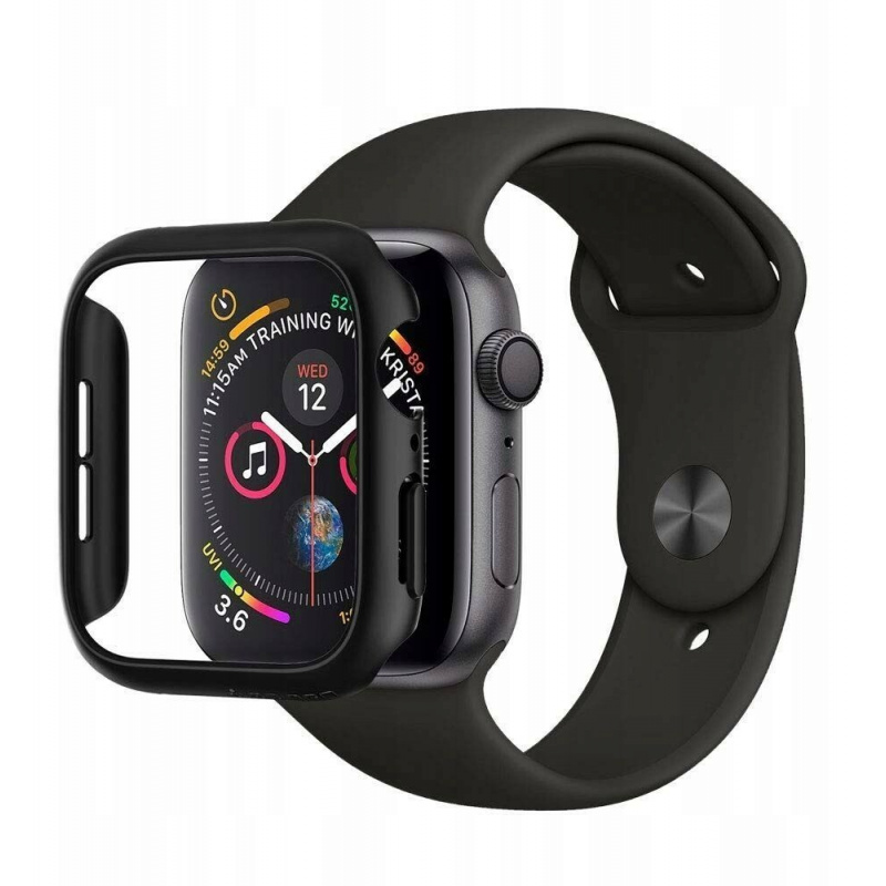 Kup Etui Spigen Thin Fit Apple Watch 4/5/6/7/SE/8/9 40/41MM Black - 8809613760507 - SPN676BLK - Homescreen.pl