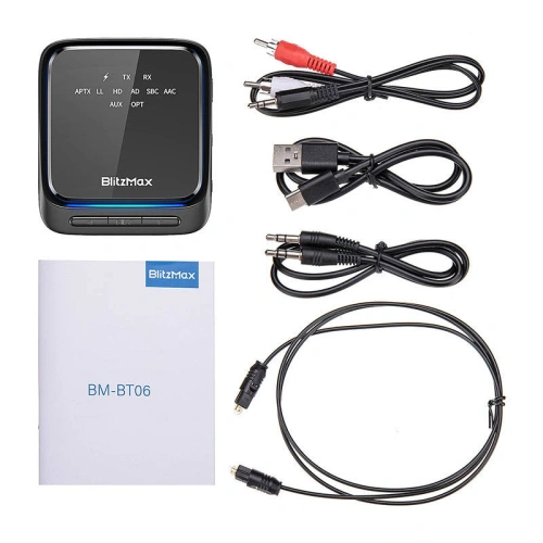 Buy Blitzwolf BlitzMax BT06, aptX transmitter Bluetooth 5.2 - BLZ558 - {ean13} - Home Screen Store Europe
