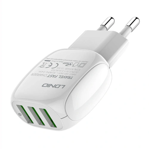 Kup Încărcător rețea LDNIO A3315 3USB + cablu Lightning - LDN180 - {ean13} - Sklep Home Screen