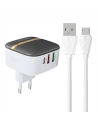 Ładowarka sieciowa LDNIO A3513Q 2xUSB-A, USB-C 32W + kabel microUSB