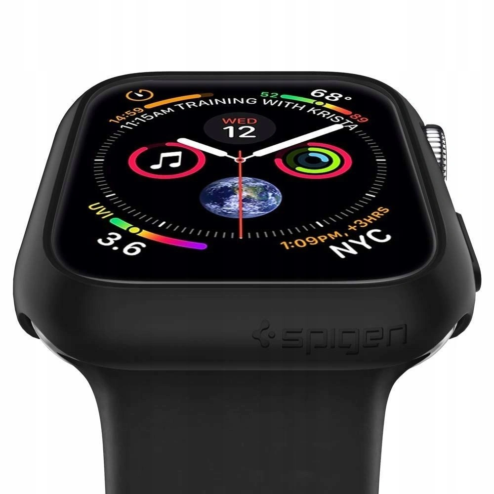 Etui Spigen Thin Fit Apple Watch 4/5/6/7/SE/8/9 40/41MM Black