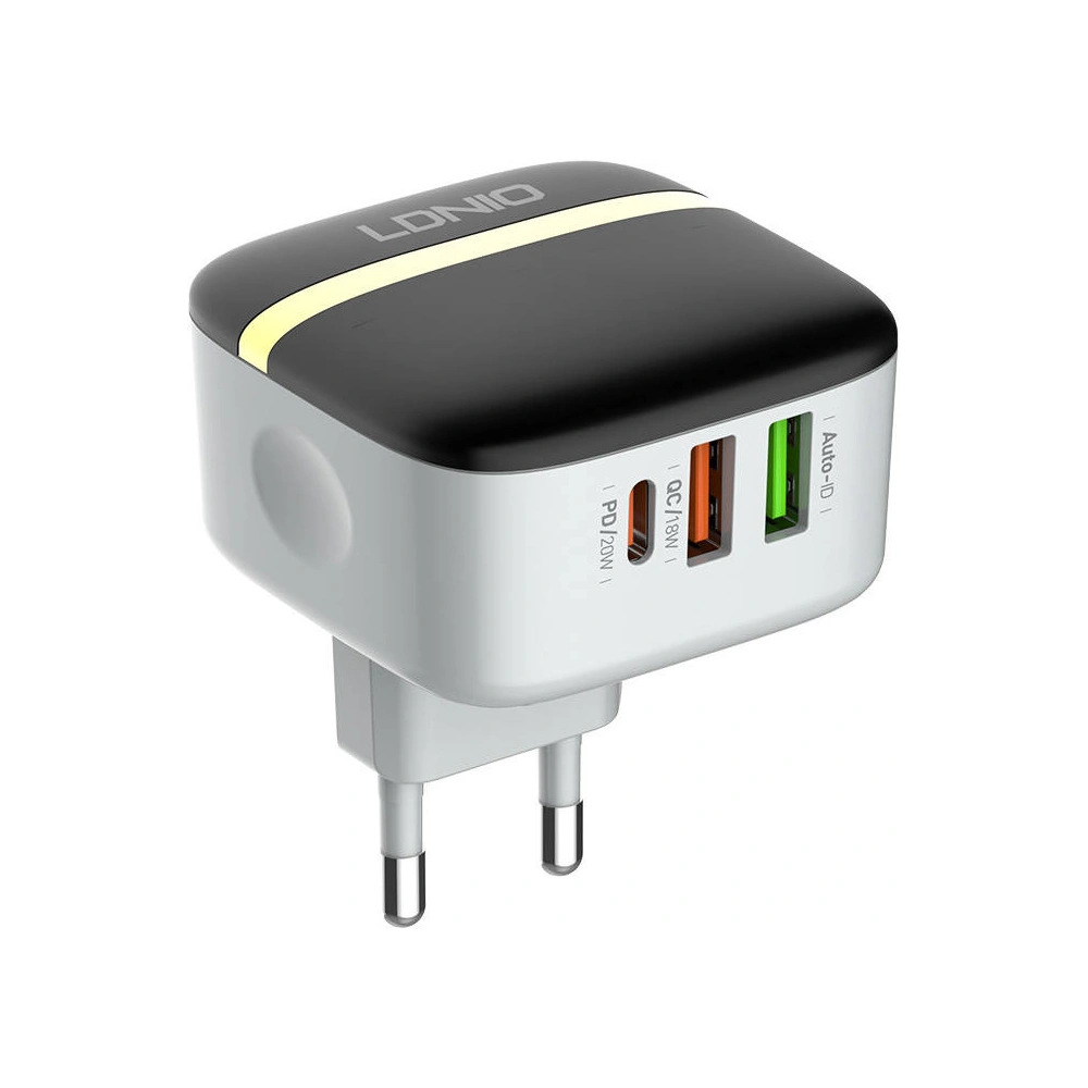 Ładowarka sieciowa LDNIO A3513Q 2xUSB-A, USB-C 32W + kabel USB-C