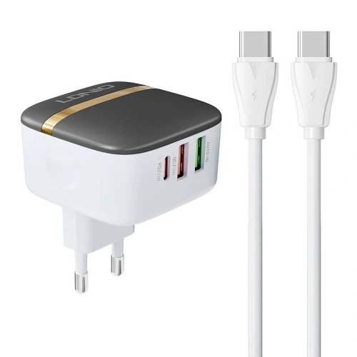 Kup LDNIO Ladegerät A3513Q 2xUSB-A, USB-C 32W + USB-C/USB-C-Kabel - LDN187 - {ean13} - Sklep Home Screen