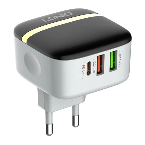 Kup LDNIO Ladegerät A3513Q 2xUSB-A, USB-C 32W + USB-C/USB-C-Kabel - LDN187 - {ean13} - Sklep Home Screen