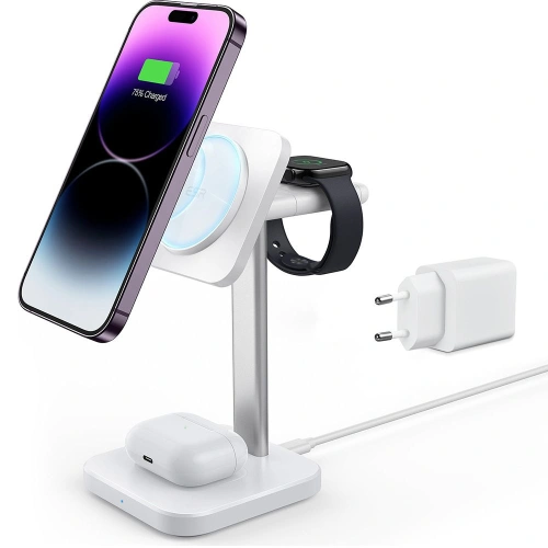 Kup Vezeték nélküli töltő ESR Halolock 3in1 Watch Magnetic MagSafe Wireless Charger Fehér - ESR671 - {ean13} - Sklep Home Screen
