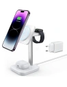 Vezeték nélküli töltő ESR Halolock 3in1 Watch Magnetic MagSafe Wireless Charger Fehér
