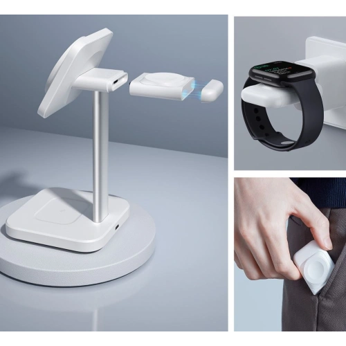 Kup Încărcător wireless ESR Halolock 3in1 Watch Magnetic MagSafe Wireless Charger Alb - ESR671 - {ean13} - Sklep Home Screen