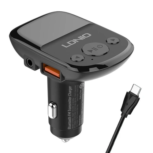 Kup Transmiter FM LDNIO C706Q, Bluetooth 2xUSB-A, AUX + cablu USB-C - LDN194 - {ean13} - Sklep Home Screen