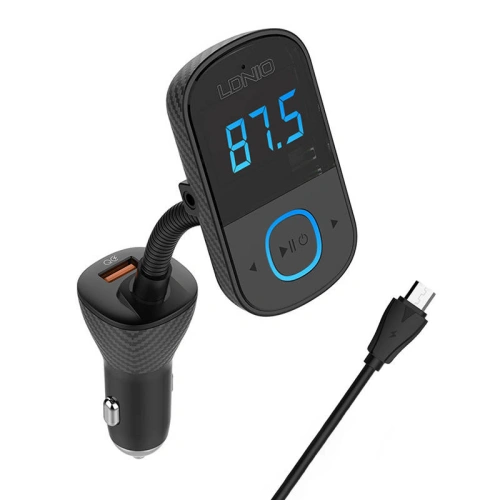Kup FM adó LDNIO C705Q Bluetooth 2xUSB-A, USB-C + microUSB kábel - LDN199 - {ean13} - Sklep Home Screen