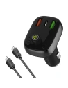 LDNIO C704Q Transmitter FM Bluetooth 2xUSB-A, USB-C + USB-C/USB-C cable