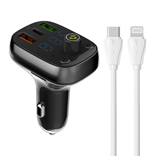 Kup FM adó LDNIO C704Q Bluetooth 2xUSB-A, USB-C + USB-C kábel - LDN202 - {ean13} - Sklep Home Screen