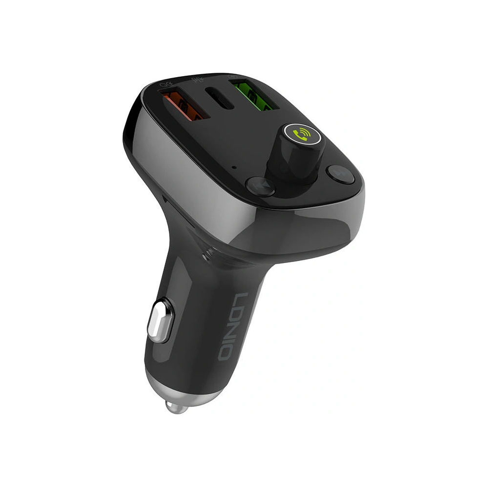 Transmiter FM LDNIO C704Q Bluetooth 2xUSB-A, USB-C + kabel USB-C