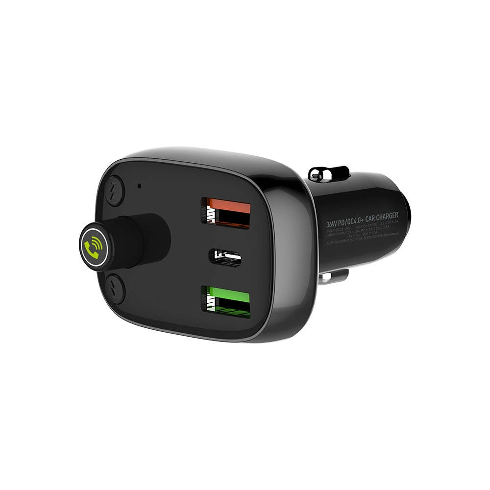 Transmiter FM LDNIO C704Q Bluetooth 2xUSB-A, USB-C + kabel USB-C