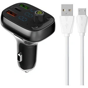 Kup LDNIO FM-Transmitter C704Q Bluetooth 2xUSB-A, USB-C + microUSB-Kabel - LDN204 - {ean13} - Sklep Home Screen